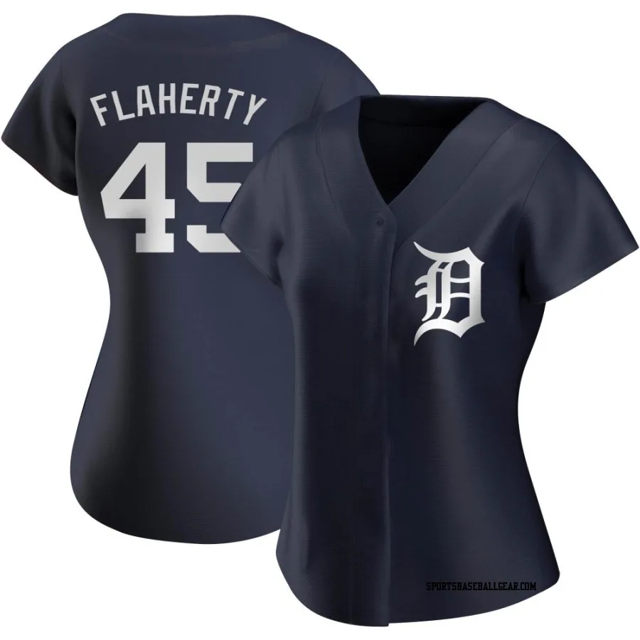 Jack Flaherty Women's Detroit Tigers Navy Authentic Alternate Jersey