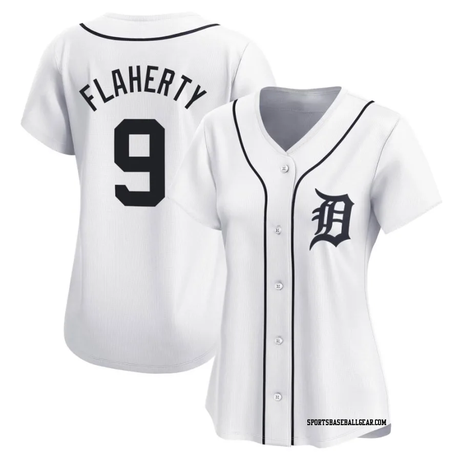 Jack Flaherty Women's Detroit Tigers White Limited Home Jersey