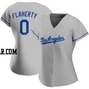 Jack Flaherty Women's Los Angeles Dodgers Gray Authentic Road Jersey