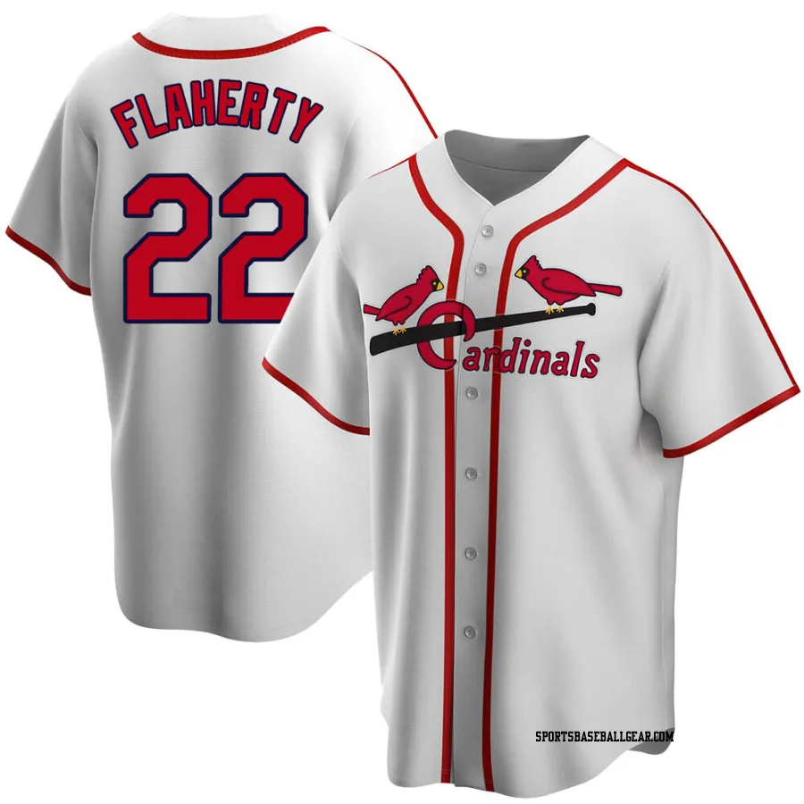 Jack Flaherty Youth St. Louis Cardinals White Home Cooperstown Collection Jersey