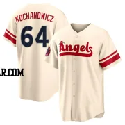 Jack Kochanowicz Men's Los Angeles Angels Cream Replica 2022 City Connect Jersey