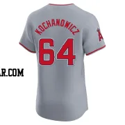 Jack Kochanowicz Men's Los Angeles Angels Gray Elite Road Jersey