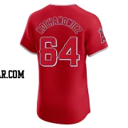 Jack Kochanowicz Men's Los Angeles Angels Red Elite Alternate Jersey