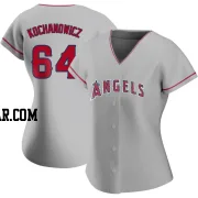 Jack Kochanowicz Women's Los Angeles Angels Authentic Silver Road Jersey