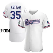 Jack Leiter Men's Texas Rangers White Authentic Home Jersey