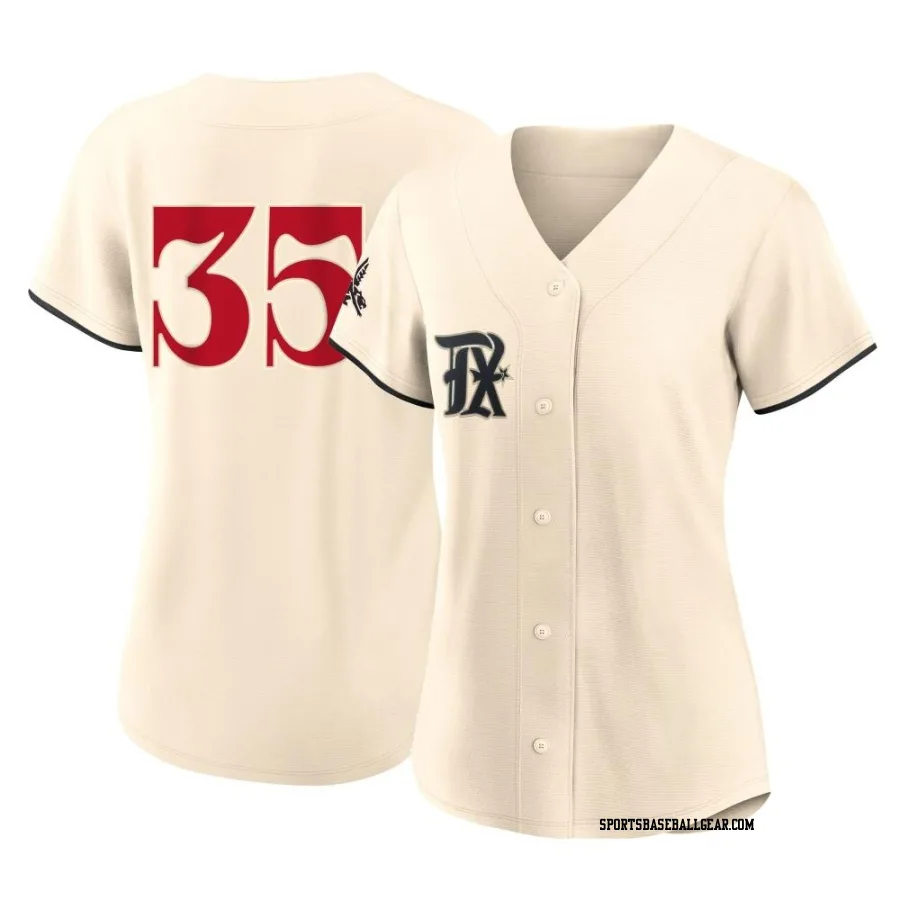 Jack Leiter Women's Texas Rangers Cream Replica 2023 City Connect Jersey