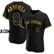 Jack Mayfield Men's Los Angeles Angels Black Authentic Snake Skin City Jersey