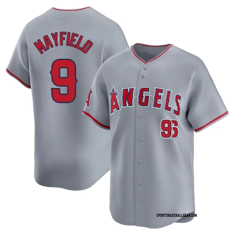 Jack Mayfield Men's Los Angeles Angels Gray Limited Away Jersey