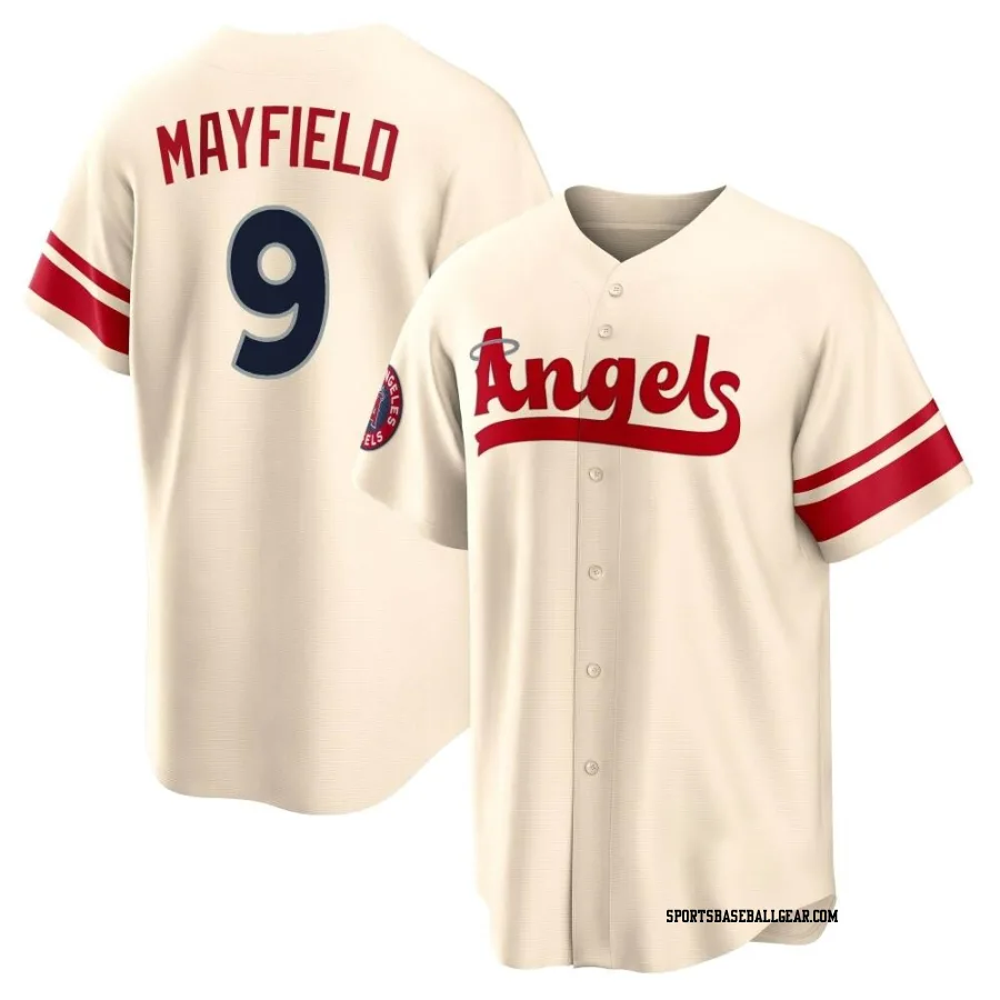 Jack Mayfield Youth Los Angeles Angels Cream Replica 2022 City Connect Jersey