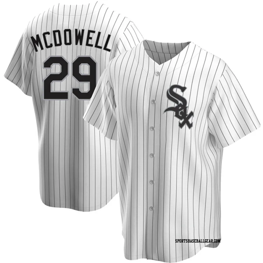 Jack Mcdowell Men's Chicago White Sox White Replica Home Jersey