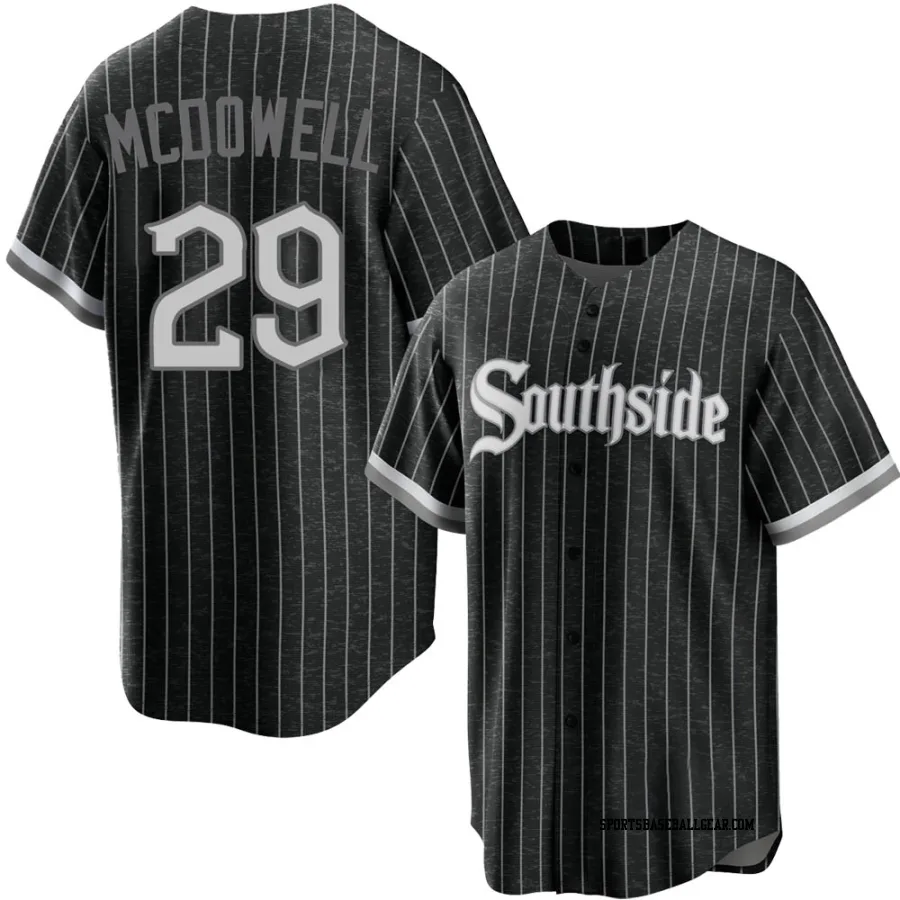 Jack Mcdowell Youth Chicago White Sox Black Replica 2021 City Connect Jersey