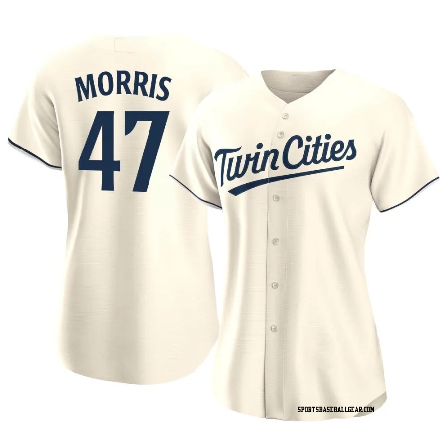 Jack Morris Women's Minnesota Twins Cream Authentic Alternate Jersey