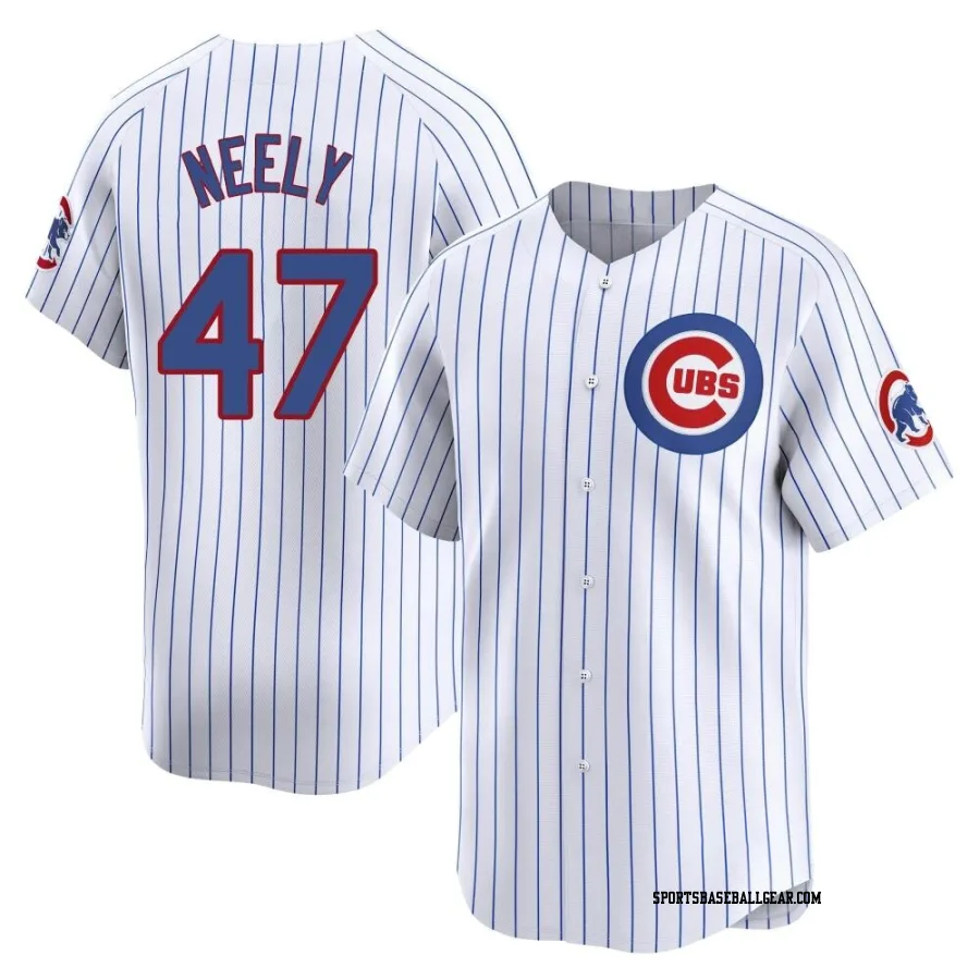 Jack Neely Men's Chicago Cubs White Limited Home Jersey