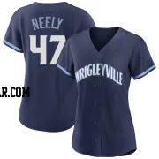 Jack Neely Women's Chicago Cubs Navy Authentic 2021 City Connect Jersey