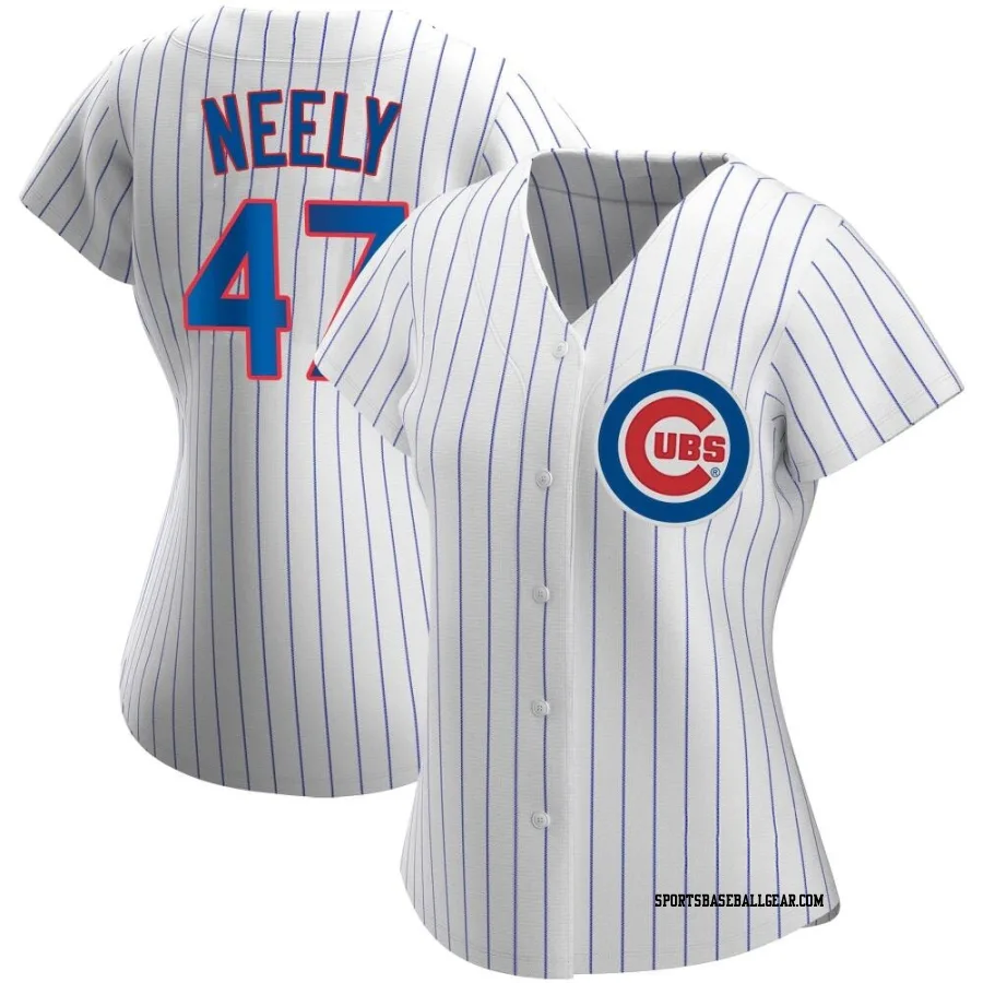 Jack Neely Women's Chicago Cubs White Replica Home Jersey