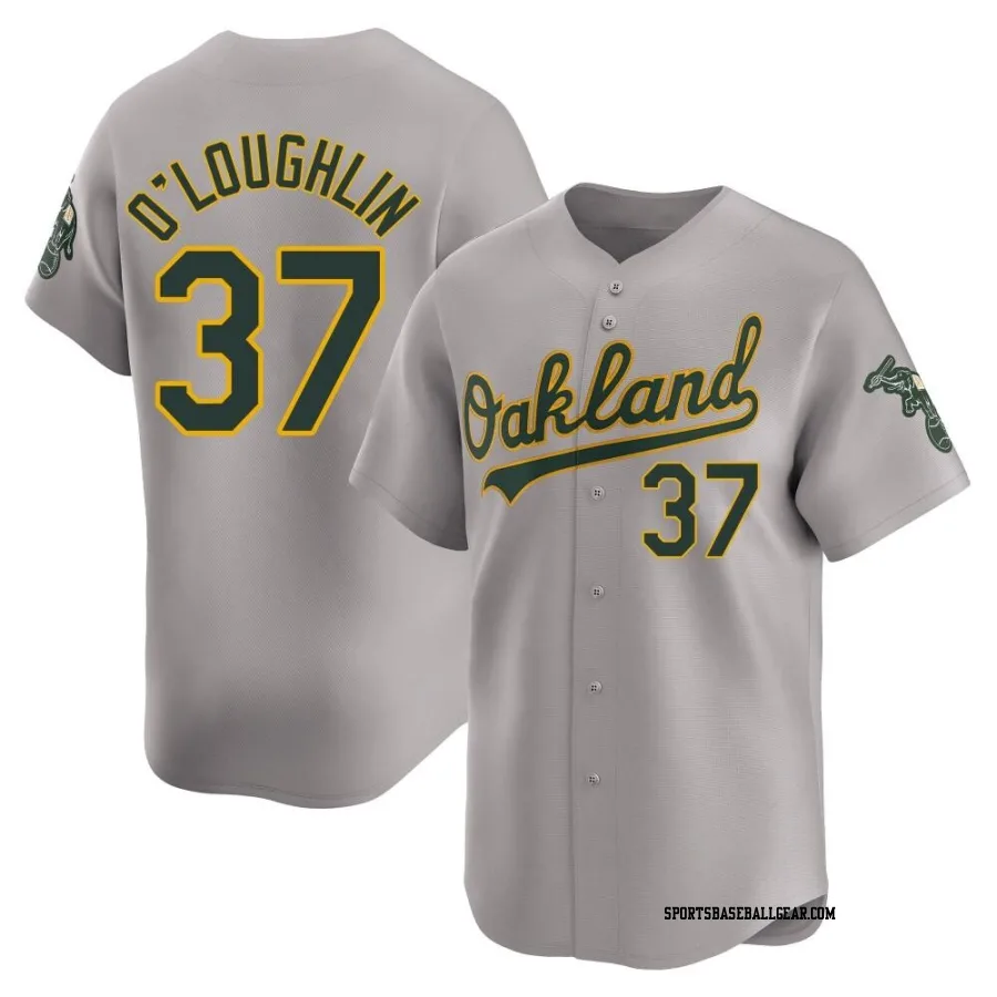 Jack O'Loughlin Men's Oakland Athletics Gray Limited Away Jersey