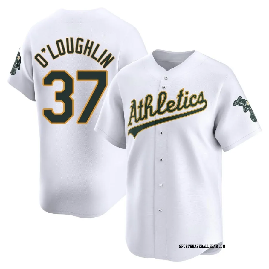 Jack O'Loughlin Youth Oakland Athletics White Limited Home Jersey