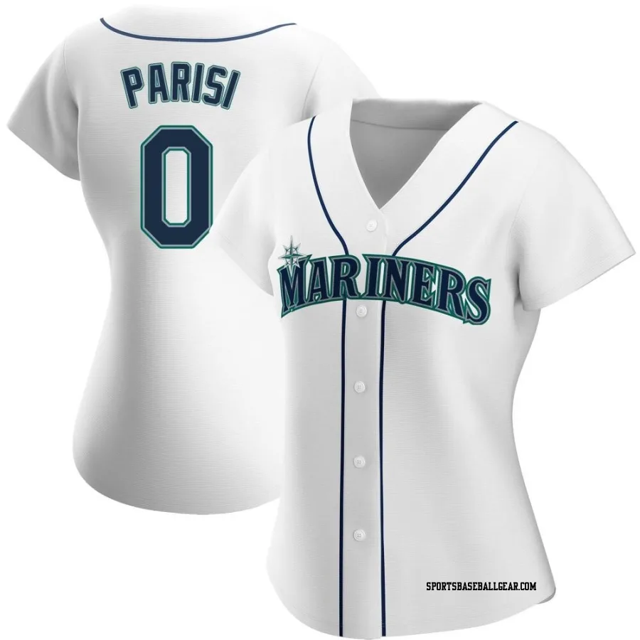 Jack Parisi Women's Seattle Mariners White Authentic Home Jersey