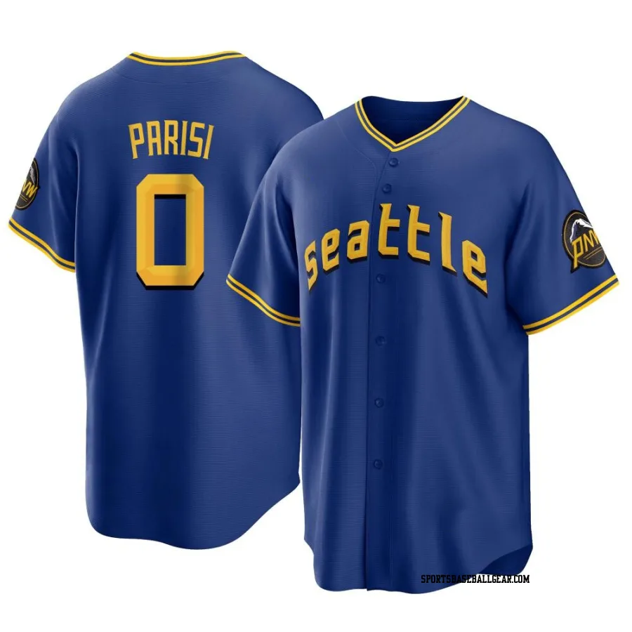 Jack Parisi Youth Seattle Mariners Royal Replica 2023 City Connect Jersey