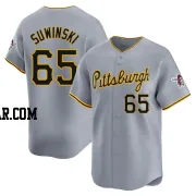 Jack Suwinski Men's Pittsburgh Pirates Gray Limited Away Jersey