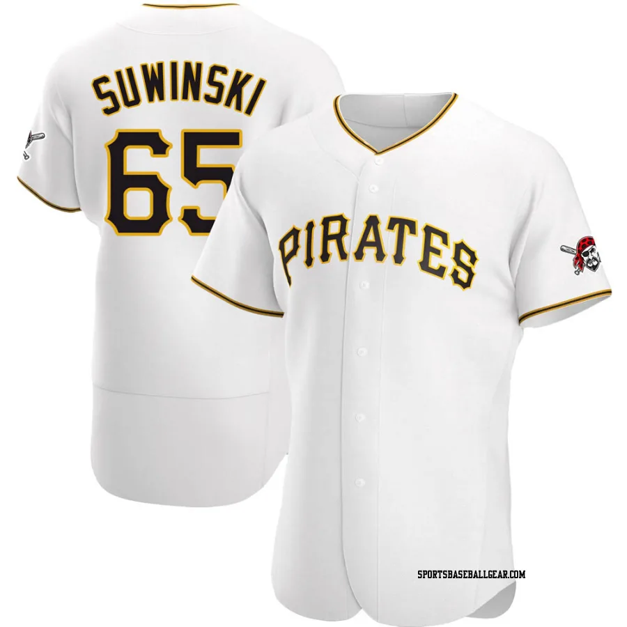 Jack Suwinski Men's Pittsburgh Pirates White Authentic Home Jersey