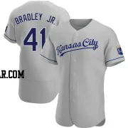 Jackie Bradley Jr. Men's Kansas City Royals Gray Authentic Road Jersey