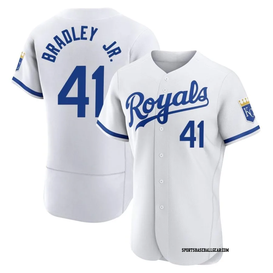 Jackie Bradley Jr. Men's Kansas City Royals White Authentic 2022 Home Jersey