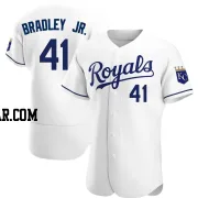 Jackie Bradley Jr. Men's Kansas City Royals White Authentic Home Jersey