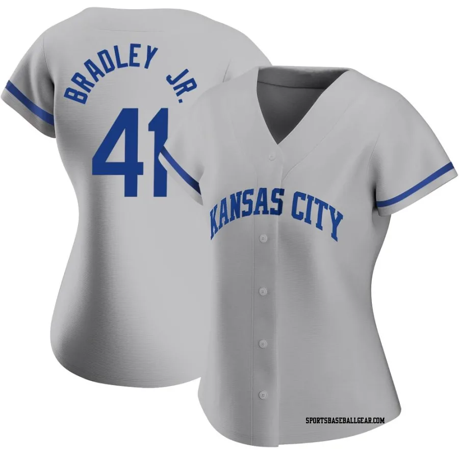 Jackie Bradley Jr. Women's Kansas City Royals Gray Authentic 2022 Road Jersey