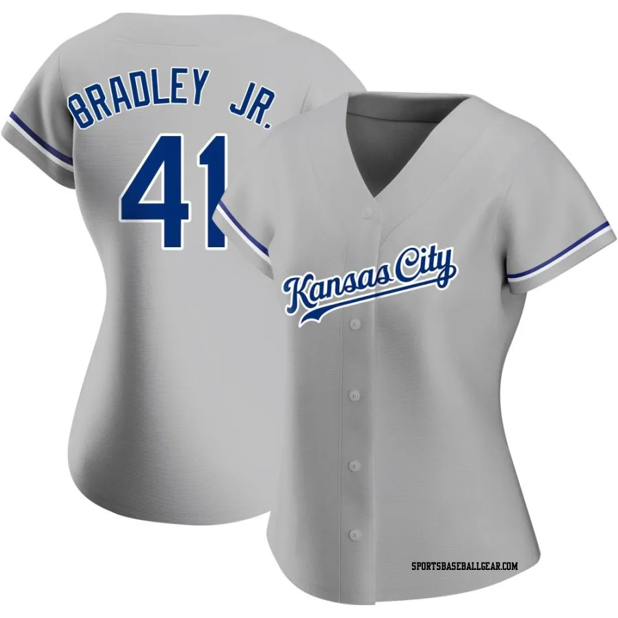 Jackie Bradley Jr. Women's Kansas City Royals Gray Replica Road Jersey