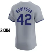 Jackie Robinson Men's Los Angeles Dodgers Gray Elite Road Jersey