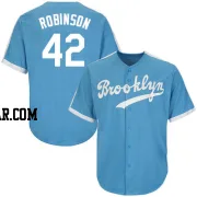 Jackie Robinson Men's Los Angeles Dodgers Light Blue Authentic Throwback Jersey