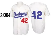 Jackie Robinson Men's Los Angeles Dodgers White Authentic Throwback Jersey