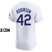 Jackie Robinson Men's Los Angeles Dodgers White Elite Home Jersey