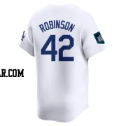 Jackie Robinson Men's Los Angeles Dodgers White Limited 2024 World Tour Seoul Series Home Jersey