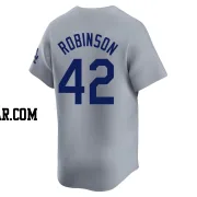 Jackie Robinson Youth Los Angeles Dodgers Gray Limited Away Jersey