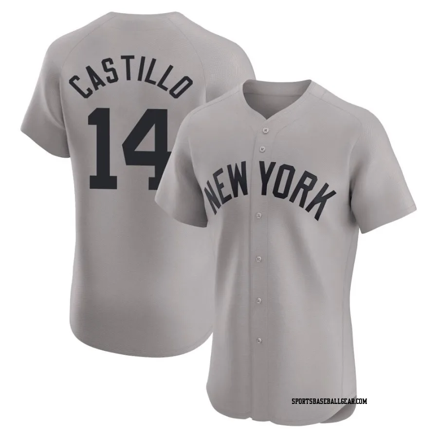 Jackson Castillo Men's New York Yankees Gray Elite Road Jersey