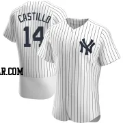 Jackson Castillo Men's New York Yankees White Authentic Home Jersey