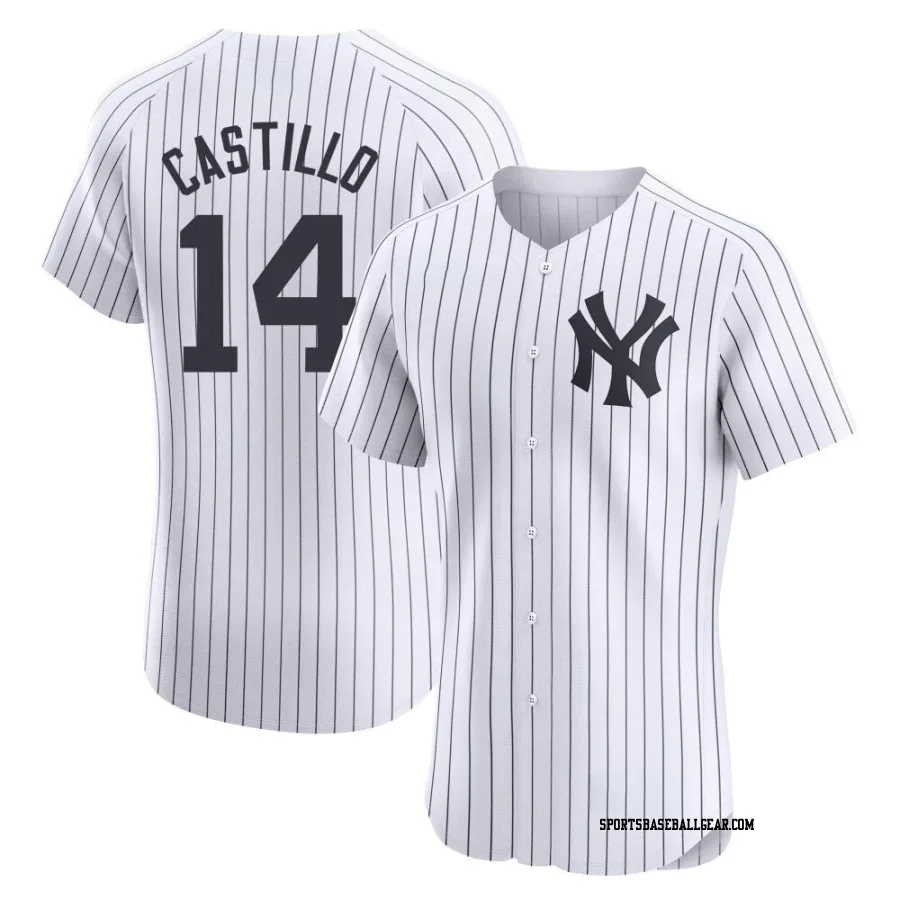 Jackson Castillo Men's New York Yankees White Elite Home Jersey