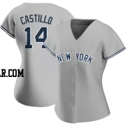 Jackson Castillo Women's New York Yankees Gray Authentic Road Name Jersey