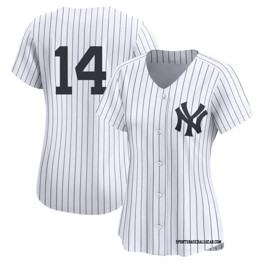 Jackson Castillo Women's New York Yankees White Limited Yankee Home 2nd Jersey