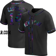 Jackson Castillo Youth New York Yankees Black Holographic Replica Alternate Jersey