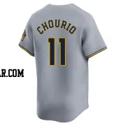 Jackson Chourio Youth Milwaukee Brewers Gray Limited Away Jersey