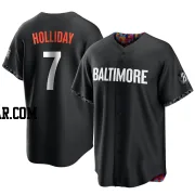 Jackson Holliday Men's Baltimore Orioles Black Replica 2023 City Connect Jersey