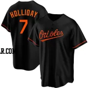 Jackson Holliday Men's Baltimore Orioles Black Replica Alternate Jersey