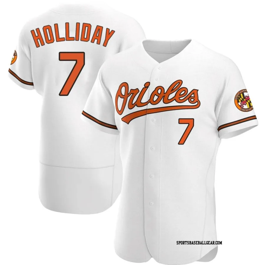 Jackson Holliday Men's Baltimore Orioles White Authentic Home Jersey