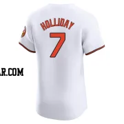 Jackson Holliday Men's Baltimore Orioles White Elite Home Jersey