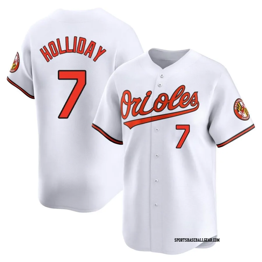 Jackson Holliday Men's Baltimore Orioles White Limited Home Jersey