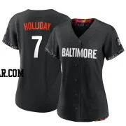 Jackson Holliday Women's Baltimore Orioles Black Authentic 2023 City Connect Jersey