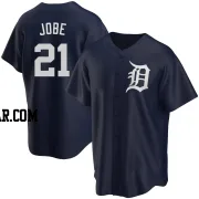 Jackson Jobe Men's Detroit Tigers Navy Replica Alternate Jersey